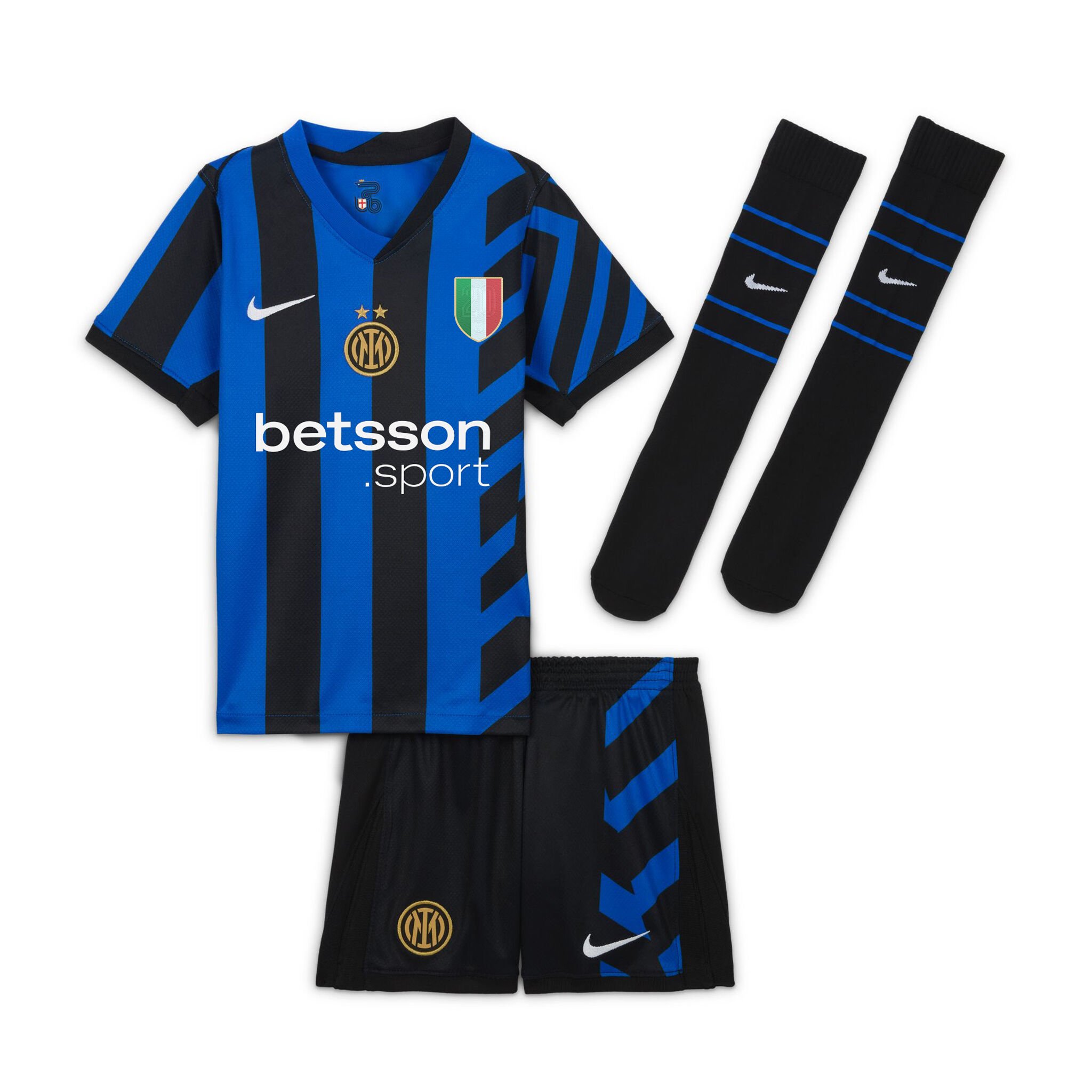 Explore im nike kids minikit home 202425 with custom printing Inter Kits Collection | Top Fan Gear