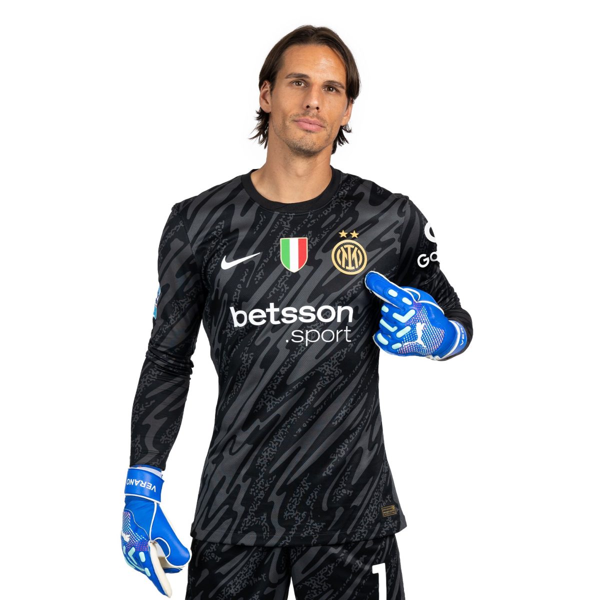 Explore im nike mens goalkeeper home kit shirt 202425 with custom printing Inter Kits Collection | Top Fan Gear