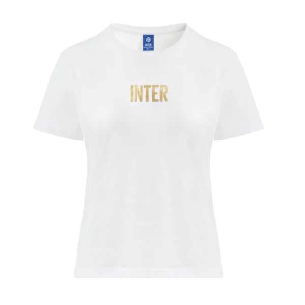 Explore inter white bts 2425 tee – woman Inter Kits Collection | Top Fan Gear
